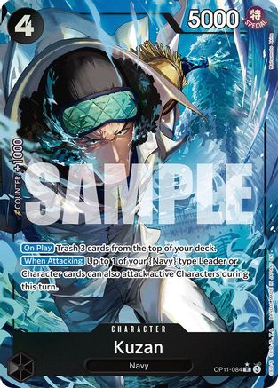 Kuzan (Alternate Art) (OP11-084) - A Fist of Divine Speed Foil