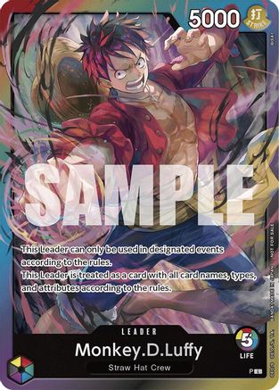 Monkey.D.Luffy (Release Event Leader) (P) - One Piece Promotion Cards Foil