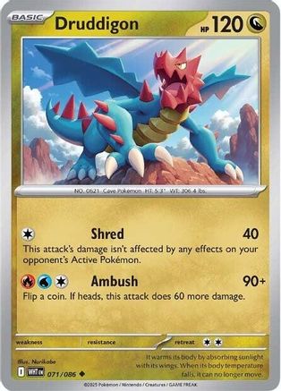 Druddigon 071/086  SV White Flare - Uncommon