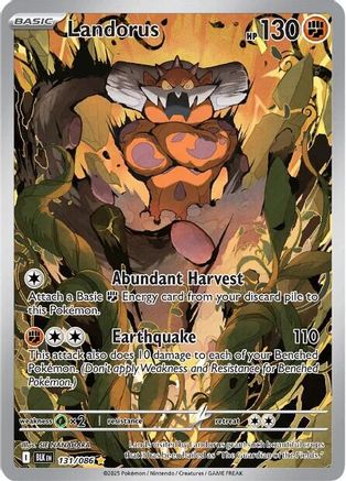 Landorus 131/086  - Holofoil SV Black Bolt - Illustration Rare