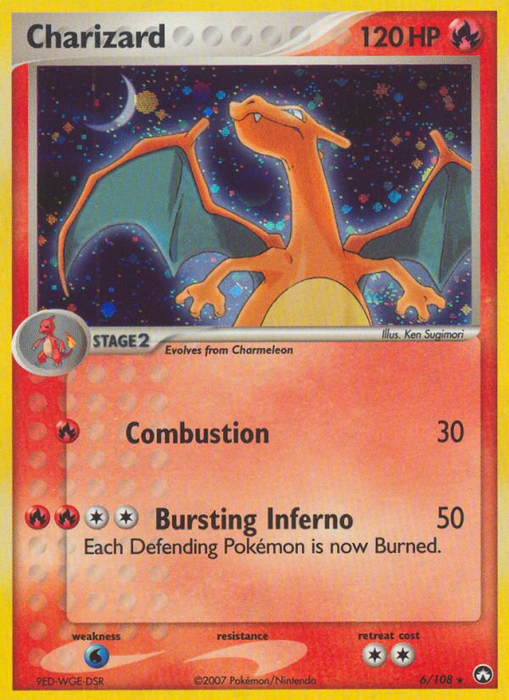 Charizard - 6/108 - Holo Rare (Lightly Played)