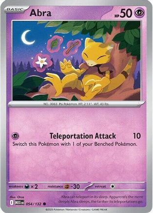 Abra 054/132  ME01 Mega Evolution - Common