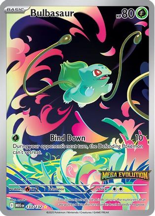 Bulbasaur 133/132  - MEP - Holofoil Miscellaneous Cards & Products - Illustration Rare