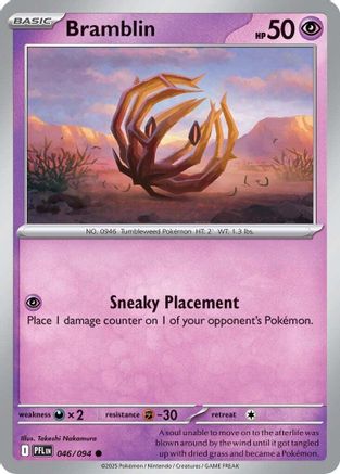 Bramblin 046  - Reverse Holofoil ME02 Phantasmal Flames - Common