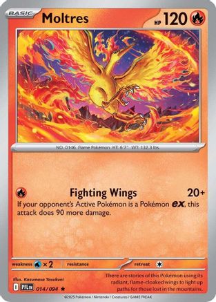 Moltres 014  ME02 Phantasmal Flames - Holo Rare