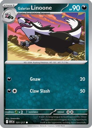 Galarian Linoone 131  ME Ascended Heroes - Common