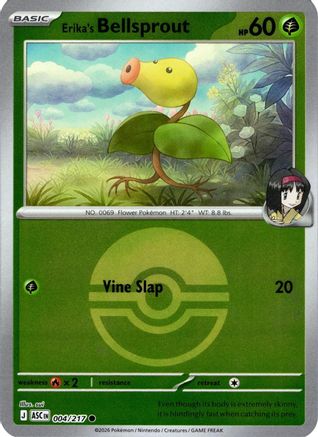 Erika's Bellsprout (Poke Ball) 004  - Reverse Holofoil ME Ascended Heroes - Common