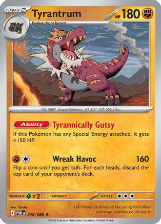 Tyrantrum 045  - Holofoil ME03 Perfect Order - Rare