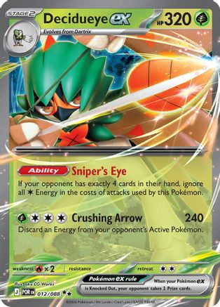 Decidueye ex 012/088  - Holofoil ME03 Perfect Order - Double Rare
