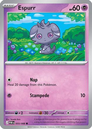 Espurr 033/088  ME03 Perfect Order - Common