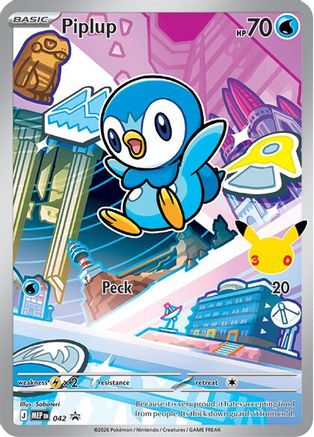 Piplup 042  - Holofoil ME Mega Evolution Promo - Promo