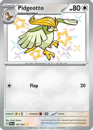Pidgeotto - 197/091 - Shiny Rare