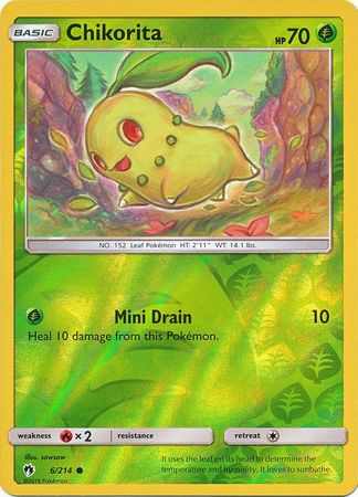 Chikorita - 6/214 - Common - Reverse Holofoil