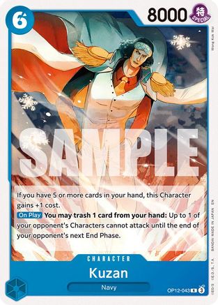 Kuzan (OP12-043) (OP12-043) - Starter Deck 33: BLUE Kuzan
