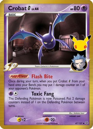 Crobat G 047/127  - Holofoil ME 30th Celebration Classic Collection - Classic Collection