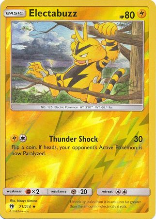 Electabuzz - 71/214 - Uncommon - Reverse Holofoil