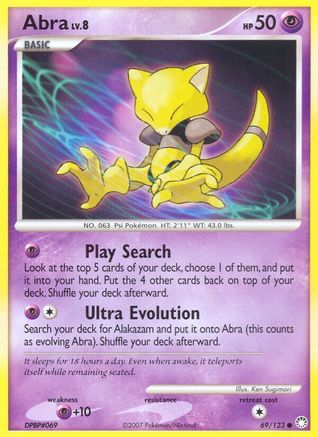 Abra 069/123  Mysterious Treasures - Common