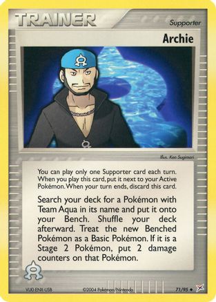 Archie 071  - Reverse Holofoil Team Magma vs Team Aqua - Uncommon