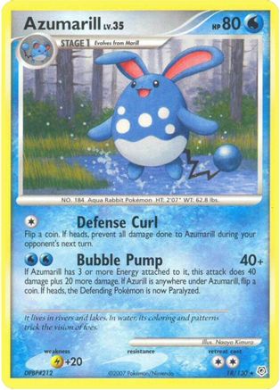 Azumarill 018  Diamond and Pearl - Rare