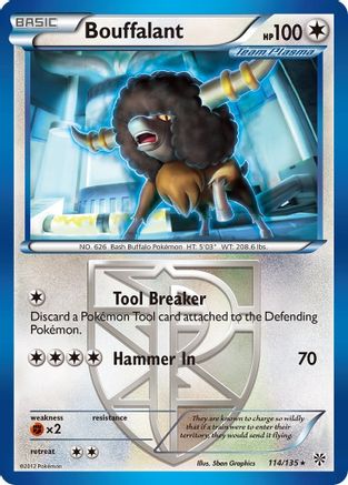 Bouffalant (Team Plasma) 114  Plasma Storm - Rare