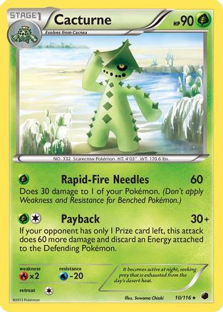 Cacturne 010  Plasma Freeze - Rare