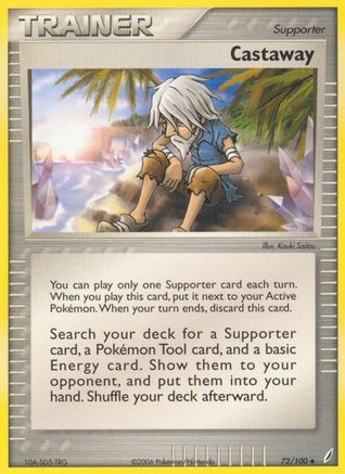 Castaway 072/100  - Reverse Holofoil Crystal Guardians - Uncommon