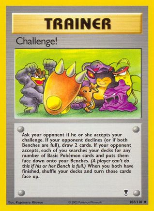 Challenge! 106/110  - Reverse Holofoil Legendary Collection - Uncommon