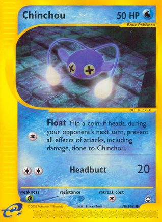 Chinchou (70) 070  Aquapolis - Common