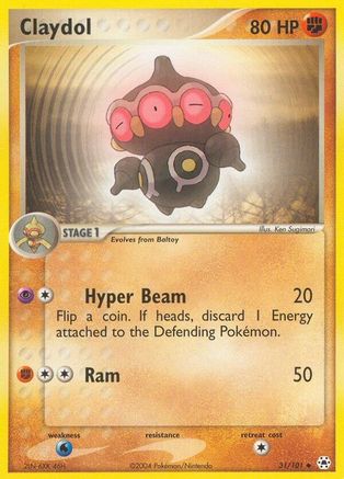 Claydol 031/101  Hidden Legends - Uncommon