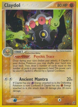 Claydol 005  - Holofoil Deoxys - Holo Rare