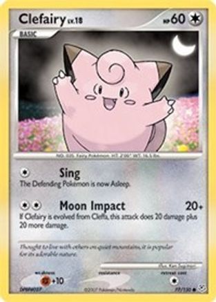Clefairy 077/130  - Reverse Holofoil Diamond and Pearl - Common
