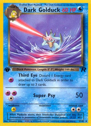 Dark Golduck 037/82  - 1st Edition Team Rocket - Uncommon