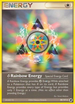 Delta Rainbow Energy 088/101  - Reverse Holofoil Dragon Frontiers - Uncommon