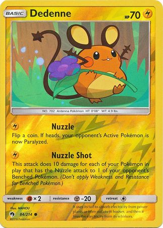 Dedenne - 84/214 - Common - Reverse Holofoil