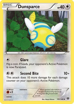 Dunsparce 101  XY Base Set - Uncommon