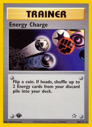 Energy Charge 085/111  - 1st Edition Neo Genesis - Rare