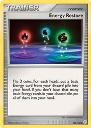 Energy Restore 106  - Reverse Holofoil Diamond and Pearl - Uncommon