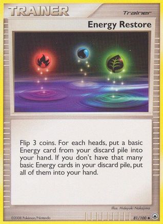Energy Restore 081  - Reverse Holofoil Majestic Dawn - Uncommon