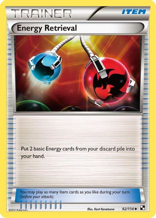 Energy Retrieval 092/114  Black and White - Uncommon