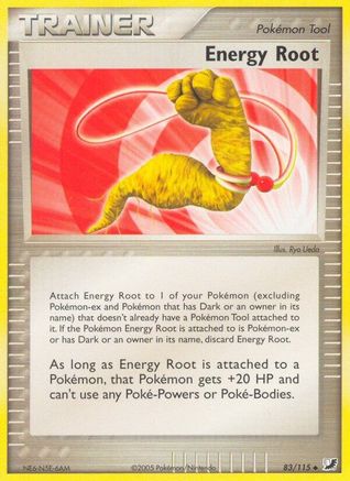Energy Root 083  - Reverse Holofoil Unseen Forces - Uncommon