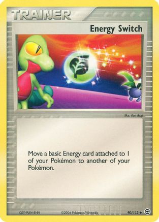Energy Switch 090  - Reverse Holofoil FireRed & LeafGreen - Uncommon
