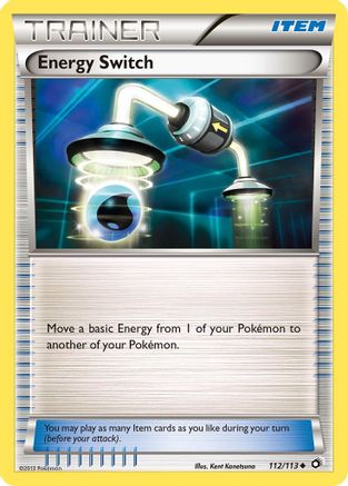 Energy Switch 112/113  - Reverse Holofoil Legendary Treasures - Uncommon