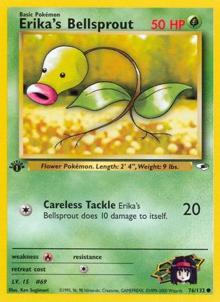 Erika's Bellsprout (76) 076/132  - 1st Edition Gym Heroes - Common