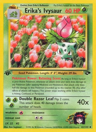 Erika's Ivysaur 041/132  - 1st Edition Gym Challenge - Uncommon