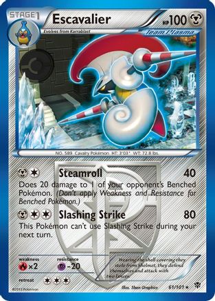 Escavalier (Team Plasma) 061  Plasma Blast - Rare