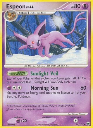 Espeon 018/100  Majestic Dawn - Rare