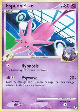 Espeon E4 018  - Reverse Holofoil Rising Rivals - Rare