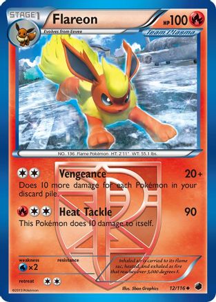 Flareon (Team Plasma) 012/116  Plasma Freeze - Uncommon