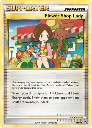 Flower Shop Lady 074/90  Undaunted - Uncommon