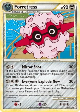 Forretress (3) 003/90  - Reverse Holofoil Undaunted - Holo Rare